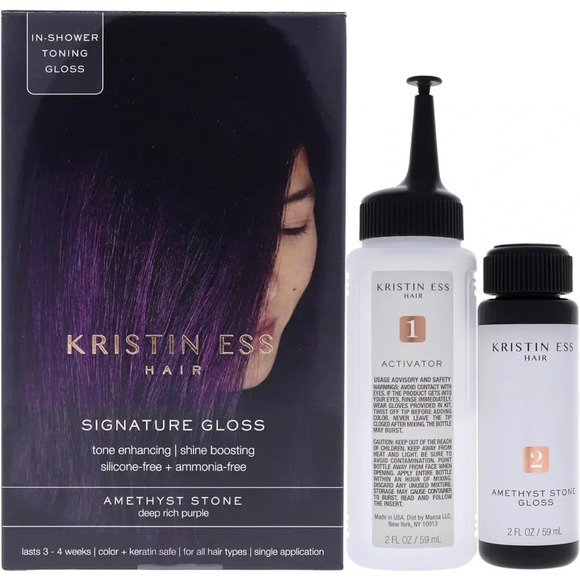 Kristin Ess Hair Toning Gloss Amethyst Stone Signature Gloss - Discontinued - Picture 2 of 7